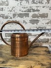 Vtg 100  Solid Copper Hammered Patina Watering Can