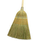Giant Commercial Corn Broom 15 Inch Sweeping Width Heavy Duty Use Straw Cleaning