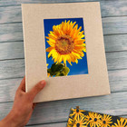 Gpiral Photo Album 8x10     64 Photos For 8x10  Clear Pages  Linen Cover With Fron