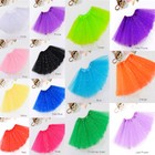 Baby Dance Wear Kid Shining Pettiskirt 3 Layer Tulle Toddler Skirt For 3-8y Girl