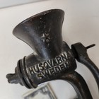 Antique Husqvarna Sweden Meat Grinder No 2 Scandia Cast Iron Patina