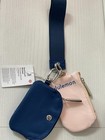 Nwt Lululemon Blue And Pink Dual Wristlet
