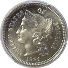 1881 3cn Nickel Three Cent Proof Pcgs Pr-66