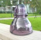 Nice Darker Purple Cd 490 Agee Australian Glass Insulator  f 