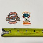 New Custom Motorcycles Decals Stickers Set Of 2 Born To Speed Build Repair Skull