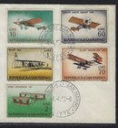 1962 San Marino Scott  509-518 Fdc - Historic Planes Set Of 10 On 2 Covers