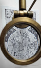 Vintage Victorian Brass Nautical Magnifier