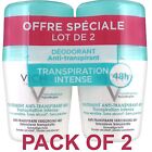 Vichy 48h Intensive Anti-perspirant Deodorant Roll-on 2 X 50ml   Us Seller