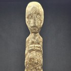 Hand Carved Aged Wood Papua Sculpture 22 Inch Free-standing Beautiful 