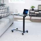 Vivo Pneumatic 28  X 16  Over Sofa Laptop Table  Mobile Desktop  Black