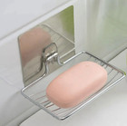 1pc Stainless Steel Soap Rack  Wall Mounted Bathroom Kitchen Drainage Tray - New