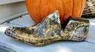 Vintage Antique Cobbler Wooden Shoe Form Mold With Distressed Paint  11 