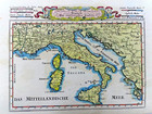Italy C  1720 Gabriel Bodenehr Antique Engraved Map