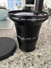 Canon Wide Converter Wc-dc58n 0 7x Wide Angle Auxiliary Lens W  La-dc58f   Bag
