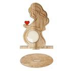 Pregnant Mom Wooden Ultrasound Photo Frame  Love At First Sight Sonogram Picture