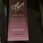 Dirty Dancing Musical Flyer Chicago 2026 Tour Never Broadway Affordable