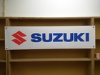 Suzuki Banner Motorcycle Race Workshop Garage Mancave Wall Display Pvc Sign