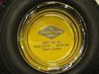 Vtg Goodyear Rubber Tire Promotional Glass Ashtray - Gregg Tire Topeka Kansas