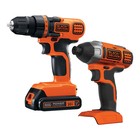 Black decker 20v Max  Cordless Drill And Impact Driver - Bd2kitcddi