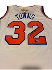 Karl Anthony Towns Autographed New York Knicks Nba Finals Jersey Beckett Coa