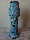 Vintage Signed Czechoslovakia Amphora Art Nouveau Pottery Floral Vase  15207 