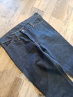 Vtg Levis Flare Bell Bottom Jeans 646 Dark Raw Denim 29x31 Orange Tab Mint