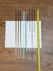 Lot Of 9 - Large Glass Swizzle stir Sticks - Approximately 12 To 16 Inches 