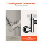 Uimoso Shower Head Extension Arm Extender 11in Adjustable Height G1 2 Universal