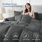 Sasttie Queen Comforter Set  7 Pieces Bed In A Bag Queen  Complete Bedding Set I