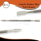 3pcs Cuticle Nail Pusher Remover Flat Straight Under Nail Cleaner D ended Li-009