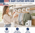 Baby Closet Dividers  Clothing Size Organizer Labels For Wardrobe  30 Pack Set