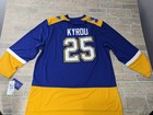 Jordan Kyrou Hockey Jersey St  Louis Blues  25 Nhl Players Adult Blue -s M Xl