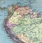1907 Map South America Brazil Chile Peru Argentina Colombia Venezuela Bolivia Sa