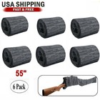 6 Pcs Silicone Treated Cover Gun Sock Protection Storge Sleeve Up To 55  Gray Us