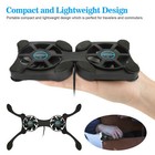 Dual Usb Cooling Fan Pad Foldable Slim Fans Cooler Stand For Laptop Notebook Lot