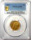 1878 Three Dollar Indian Gold Coin  3 - Certified Pcgs Au55 -  2 300 Value 
