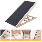 Pet Cat Dog Stair Ramp Adjustable Wooden Ramp Steps For Bed Car 100 Lbs