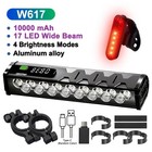 Bicycle Bike Led Head   Tail Light Set Usb Rechargeable Mtb Front Lamp 10000mah