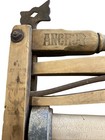 Antique Anchor Brand Wooden Hand Crank Clothes Wringer Cast Iron Clamps