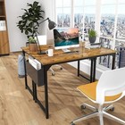 31   Brown Home Office Computer Wood Writing Desk Corner Executive Work Table