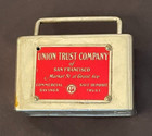 Vintage Rare Unique Money Coin Bank  Early 1900s Union Trust Co   San Francisco