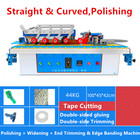 110v Automatic Woodwork Edge Banding Machine Straight curve Edge Bander 2700w