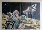 Space 1999 Italian 4f Movie Poster 55x79 Gerry Anderson Martin Landau 1975