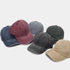 Cotton Baseball Cap Ball Dad Hat Adjustable Plain Solid Washed Men Premium 2026