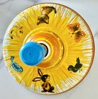 Vintage Ohio Spinning Top Art Tin Litho Toy Animals Retro Colorful Working Learn
