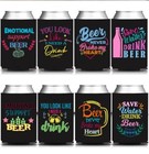 Can Beer Coozie Koozie Drink Different Patterns 4 Pc Set Insulated Neoprene New
