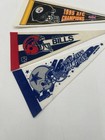 Vintage Lot Nfl Football Mini Pennant 9  X 4  Felt Banner Flag Lot