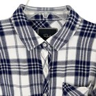Rails Navy Blue White Plaid Flannel Button Up Shirt S Gorp Country Hiking