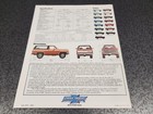 1980 Chevrolet Blazer Car Sales Dealer Brochure   Uncirculated Old Stock   Read