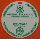 Vintage Golf Course Bag Tag - Greenville Golf   Country Club - Mississippi